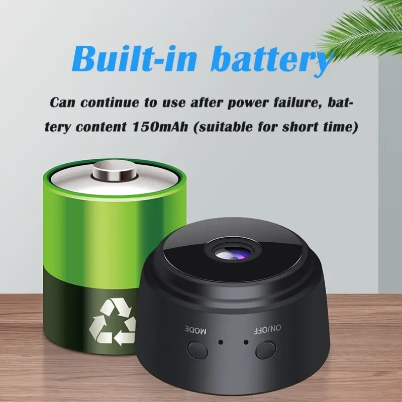 Wireless Smart Security Camera - 2.4GHz WiFi, Indoor/Outdoor, Remote App Access