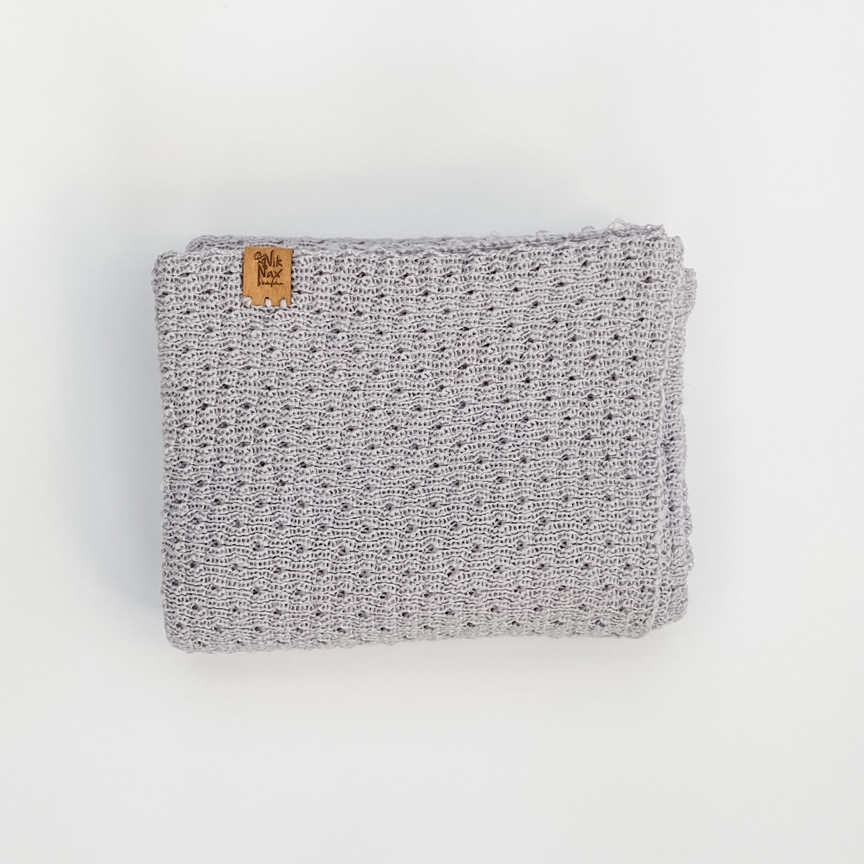 Merino Baby Wrap Blanket | Silver | NZ Made