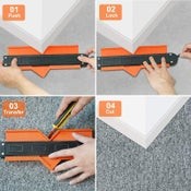 10" Contour Gauge Duplicator with Lock Carpentry Tool Precise Measure