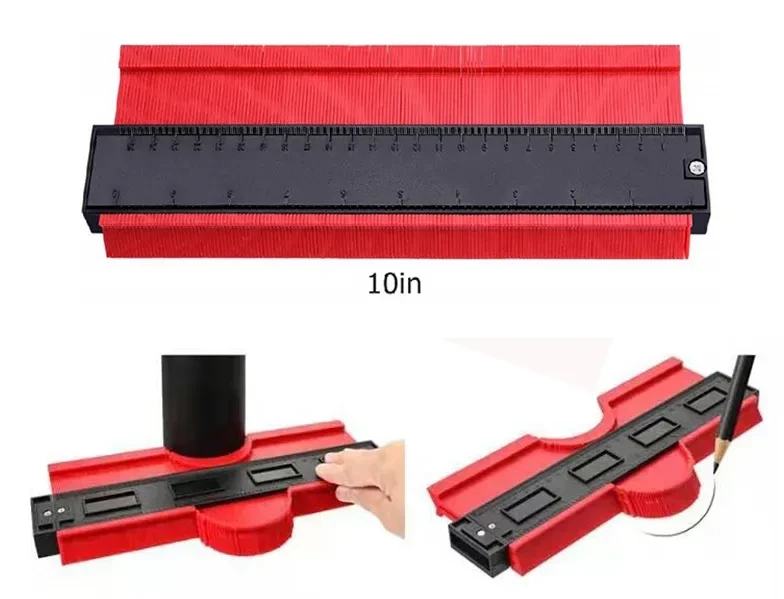 10" Contour Gauge Duplicator with Lock Carpentry Tool Precise Measure