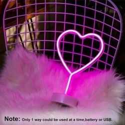 Neon Sign LED Bar Night Light Desk Lamp Love