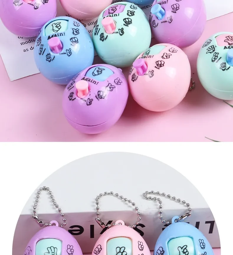 Keychain Scissors, Rock, Cloth Face Changing Capsule Toy Egg Toy