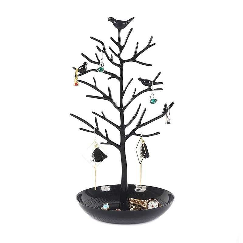 Jewellery Stand Organiser Tree Bird Ring Earring Necklace Holder