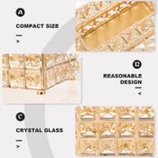 Crystal Tissue Box Jewellery Napkin Holder