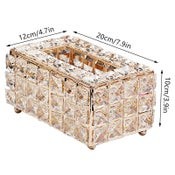 Crystal Tissue Box Jewellery Napkin Holder