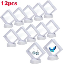 3D Floating Display Case Coin Ornament Frame Jewellery Storage Box