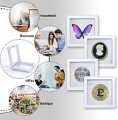 3D Floating Display Case Coin Ornament Frame Jewellery Storage Box