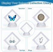 3D Floating Display Case Coin Ornament Frame Jewellery Storage Box