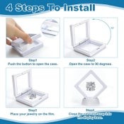 3D Floating Display Case Coin Ornament Frame Jewellery Storage Box