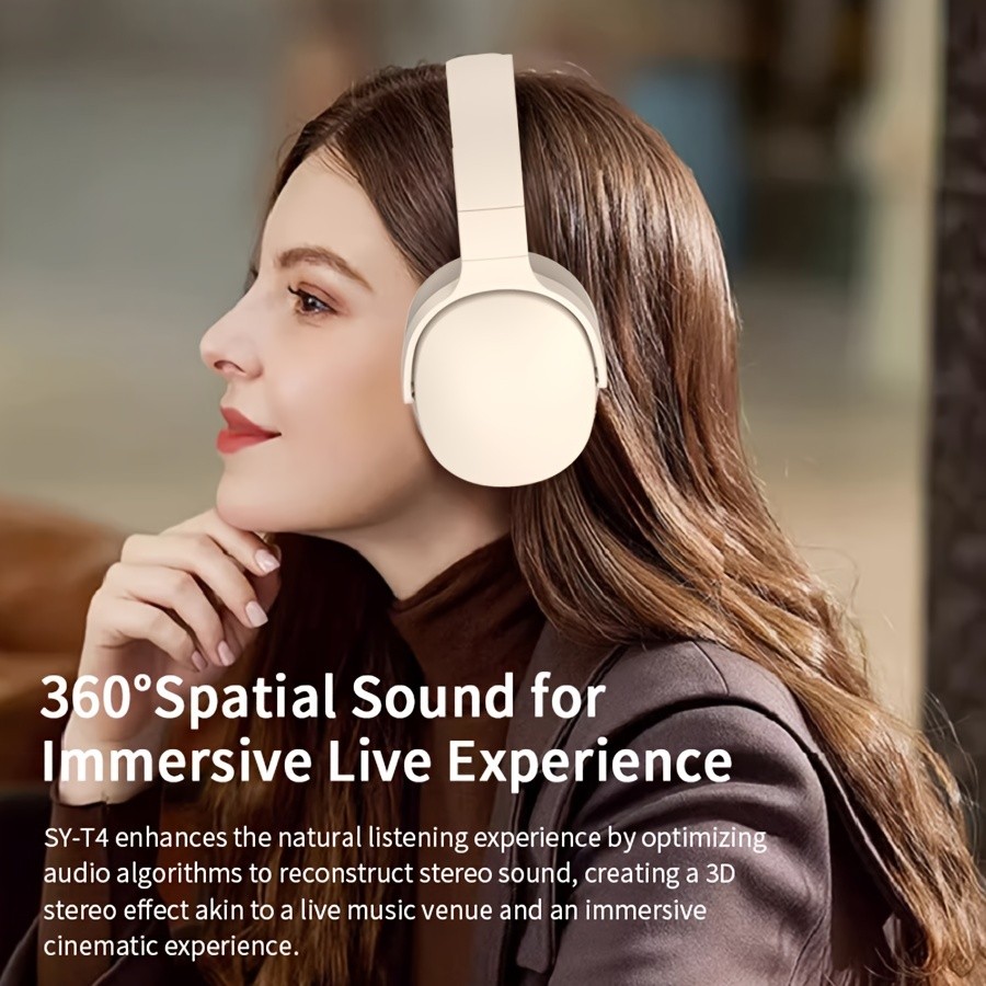 New Wireless Headset Headphone – Stereo Noise Cancelling, Long Battery Life, E-sports Gaming Headset, Foldable Headphones – Perfect Gift for Friends