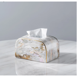 Light Luxury Marbled Paper Towel Decoration Coffee Table Dining Table Napkin Box Home Living Room