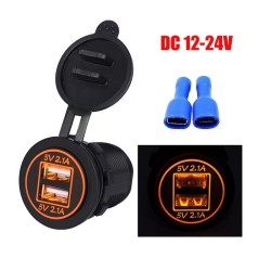 Dual USB Car Charger Socket Power Adapter