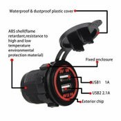 Dual USB Car Charger Socket Power Adapter
