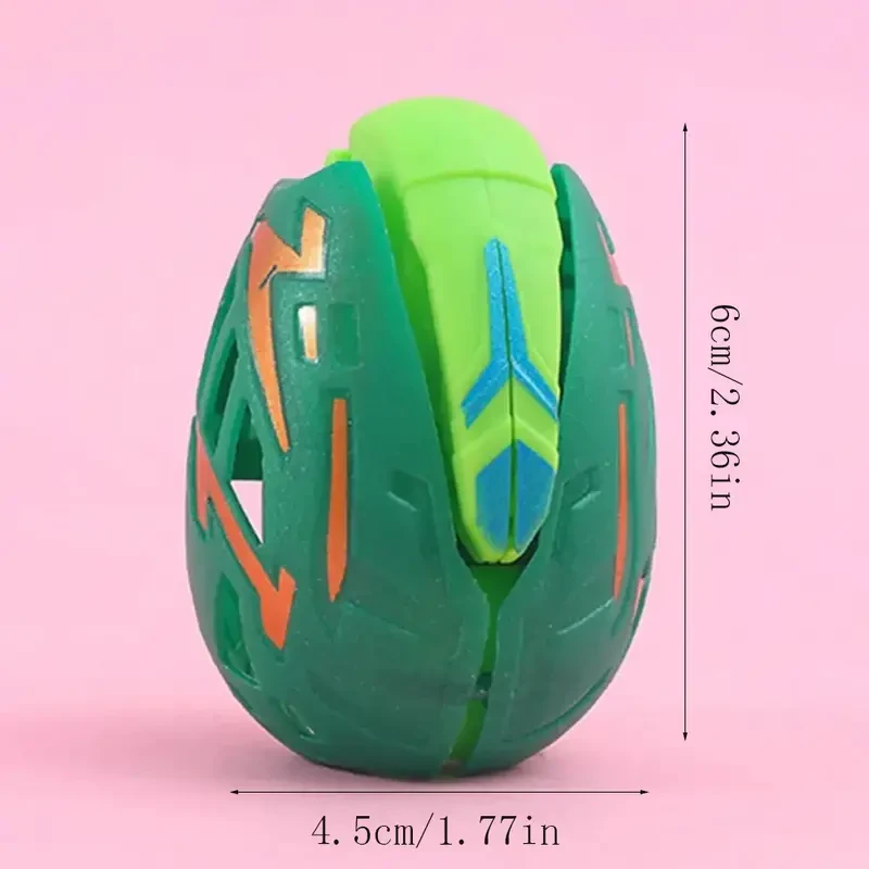 12pcs Transforming Dinosaur Egg Toys for, Assorted Colors