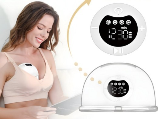Electric Large Suction Invisible Integrated Hands-free Portable Mute Breast Suction Cup