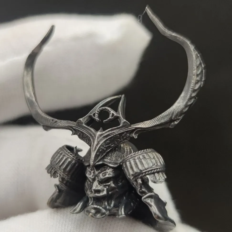 Samurai Helmet Keychain Pendant Accessory