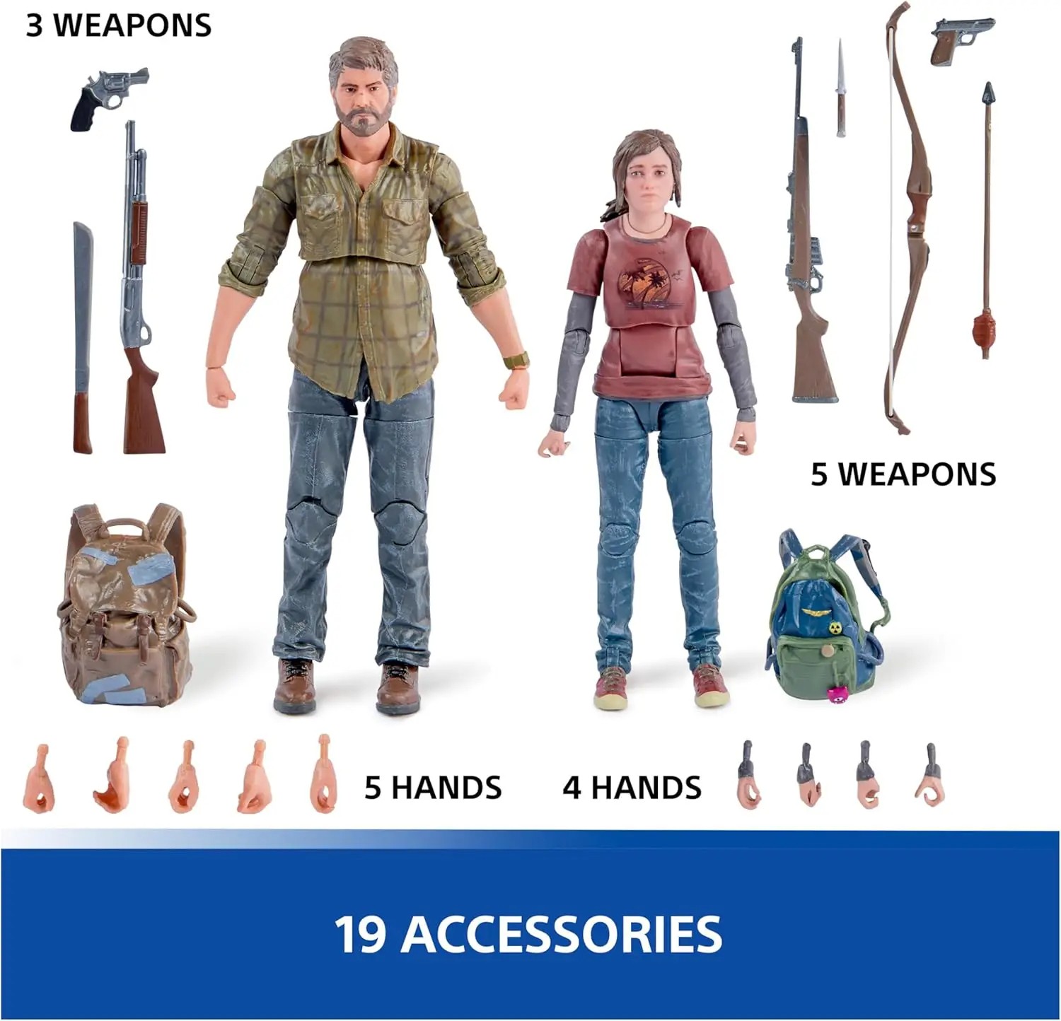 PlayStation Spin Master Toys - The Last of Us Joel and Ellie 6” Action Figure 2-Pack
