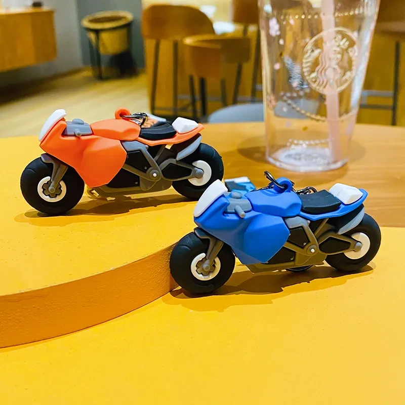 Lovers Mini Motorcycle Cartoon Cute Keychain