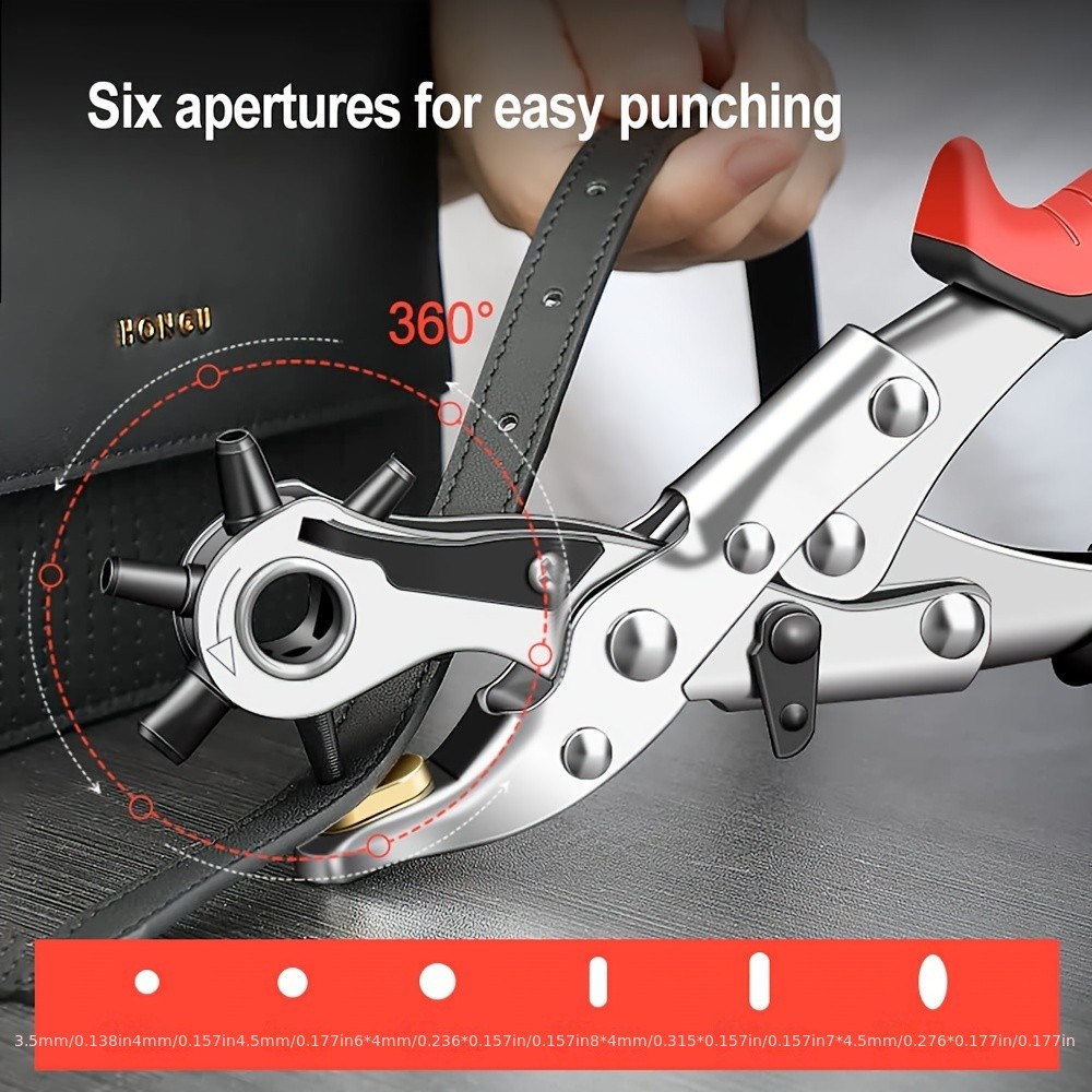 Leather Belt Hole Puncher - AIRAJ Belt Punch Pliers