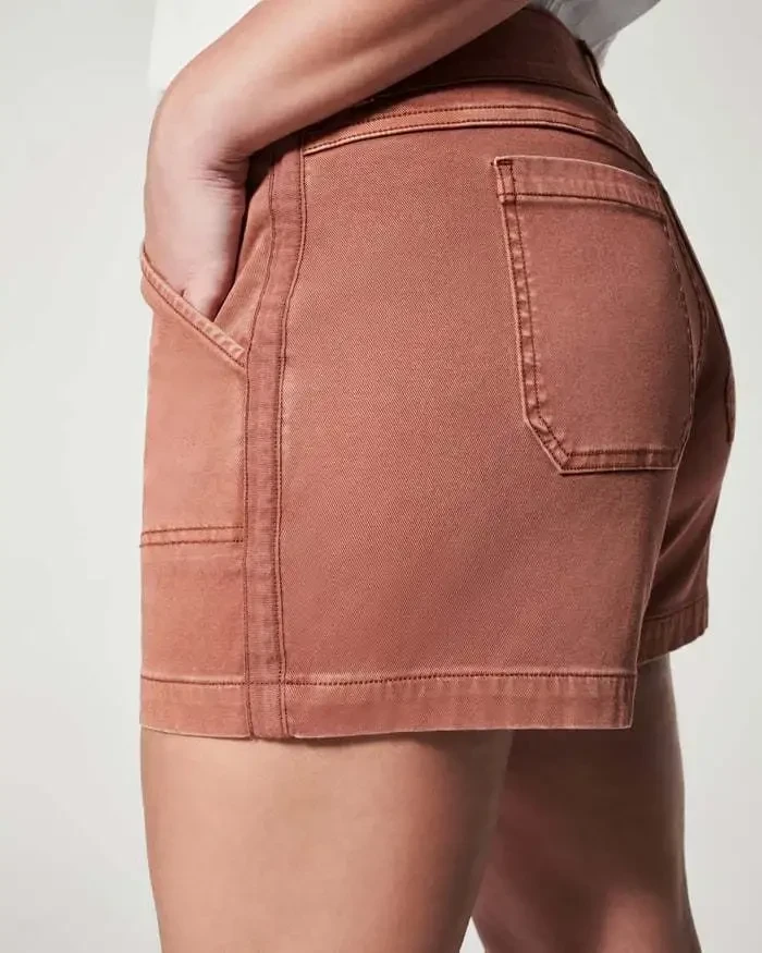Comfy Stretch Twill Shorts For Women