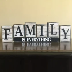 Rustic Wooden 1pc Family Sign