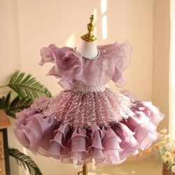 Girl's Dress Host High-grade Birthday Pettiskirt