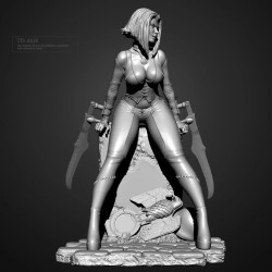 50mm & 75mm Resin Model Kits – Beauty Figure Colorless & Self-Assembled