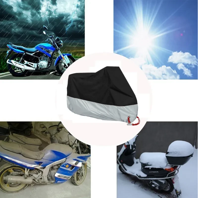 Waterproof Motorcycle Cover – Heavy-Duty Outdoor Protector for Bikes and Scooters