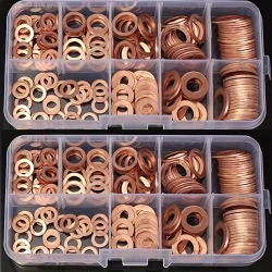 200pcs Copper Washer Gasket Set