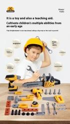Children's Toolbox Toy Suit Play House Electric Drill Role