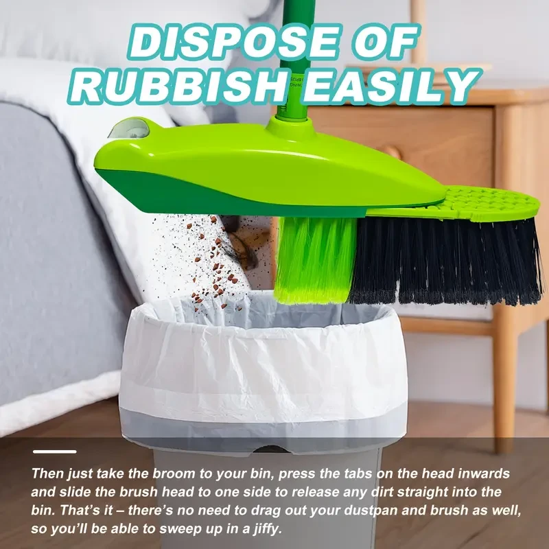 2-in-1 Smart Broom – Battery Powered with Rotating Power Brush