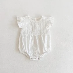 Cotton Lace Breathable Jumpsuit Baby Girl