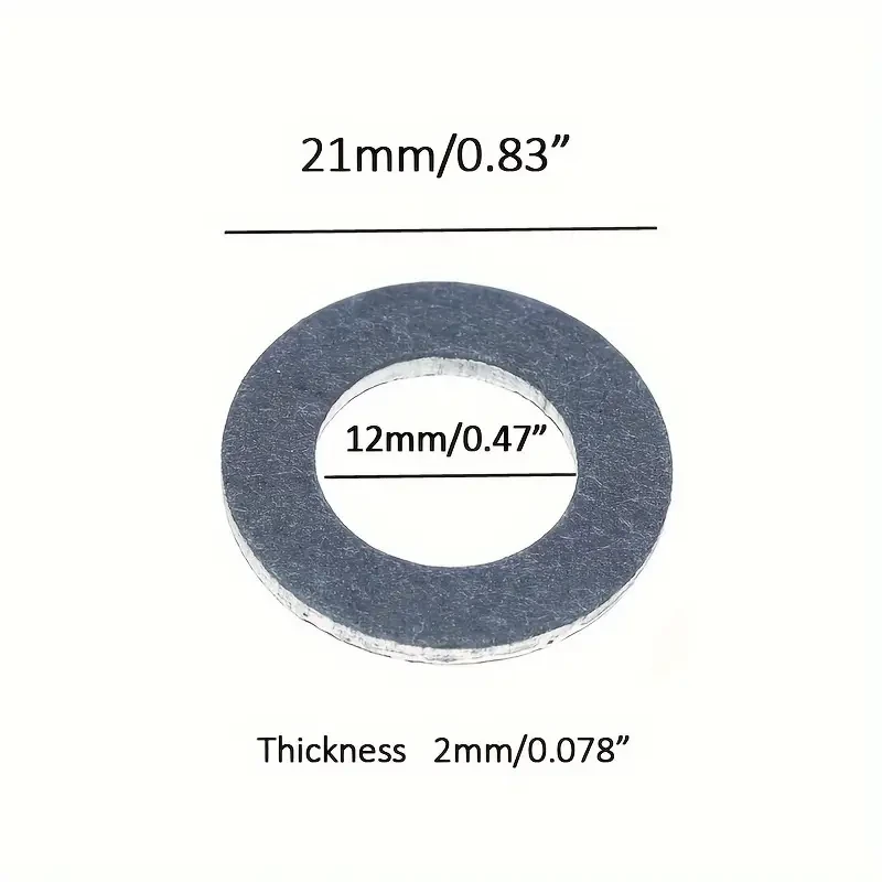 Toyota Oil Drain Plug Washer 50-Pack OEM 90430-12031 Engine Oil Drain Plug Crush Washer Gaskets