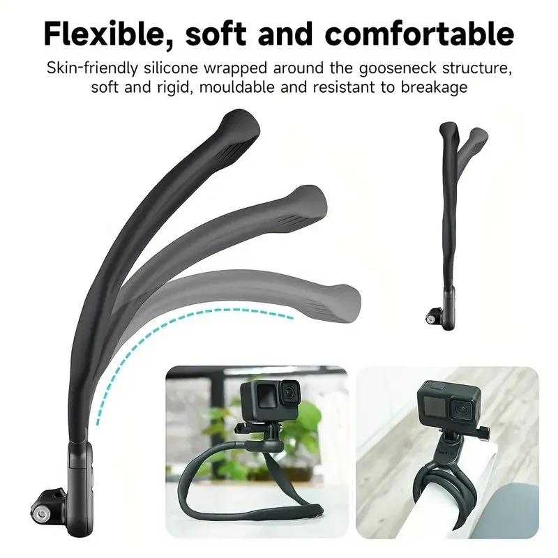 TELESIN Taixun Neck Hanging Bracket Suitable For Gopro12/11/10/9 Sports Camera Chest Fixed First Person Perspective