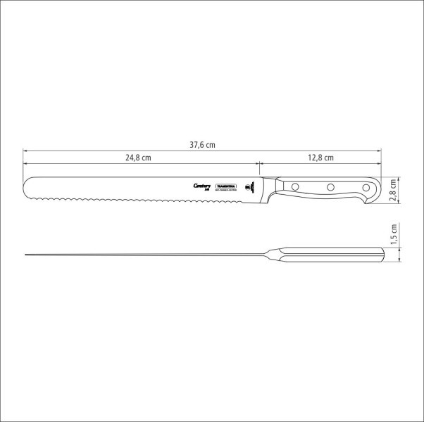 Century Ham Slicer, 10", 25cm - Tramontina