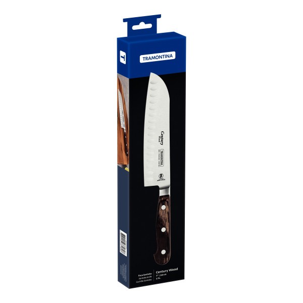 Century Wood Santoku Knife 7", 18cm - Tramontina