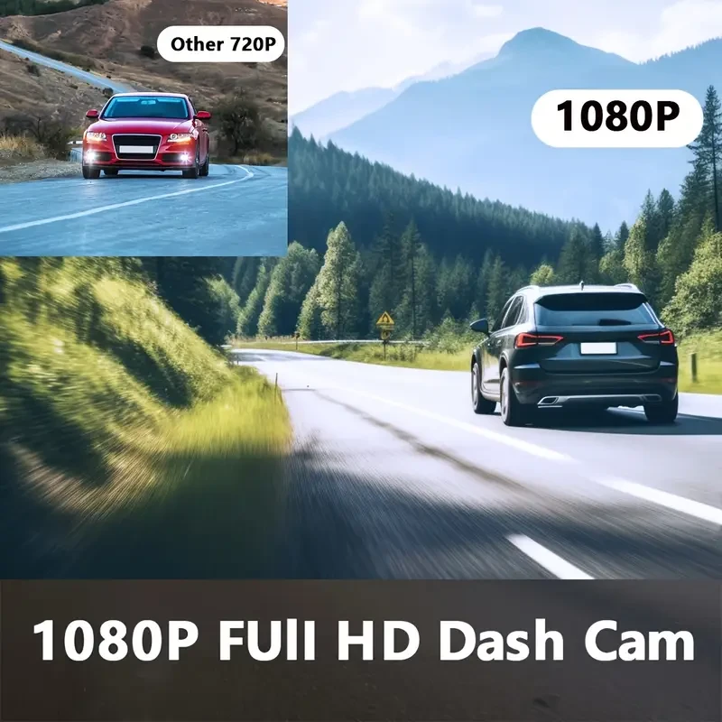 ZKCAMSPY HD 1080P Dash Cam with 170° Wide Angle