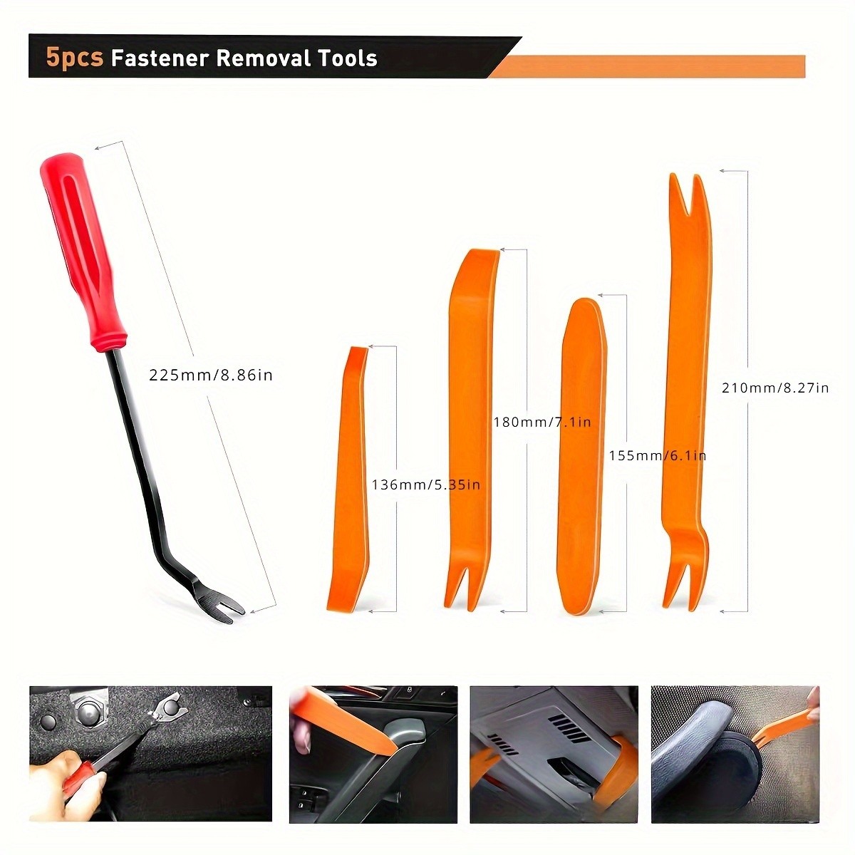 725pcs Auto Fastener Clips Kit – Car Body Push Retainer Pin Rivet Bumper Door Trim Panel Retainer Fasteners with Auto Removal Tool