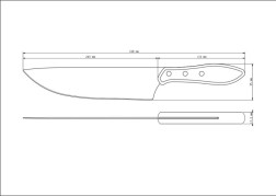 Polywood Churrasco Meat Knife 8", 20cm - Tramontina