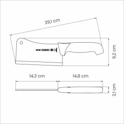 Professional Master Black Cleaver 6", 14cm - Tramontina