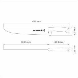 Professional Master Black Meat Knife 12", 31cm - Tramontina