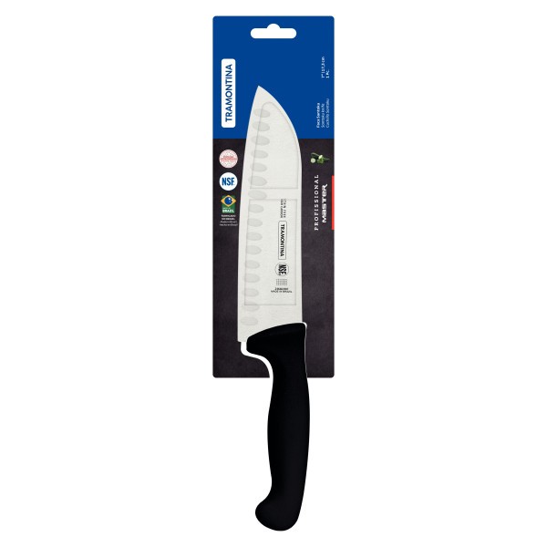 Professional Master Black Santoku Knife 7", 17cm - Tramontina