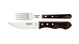 Churrasco Jumbo Steak Cutlery 12 Piece Set - Brown - Tramontina