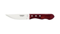 Churrasco Steak Knife Spanish 4 Piece Set 11cm Red Handles  - Tramontina