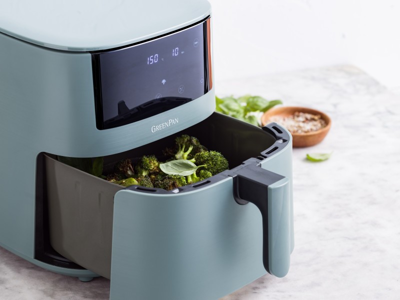 GreenPan Bistro Airfryer 1 basket 7.2L- Smokey Blue - GreenPan