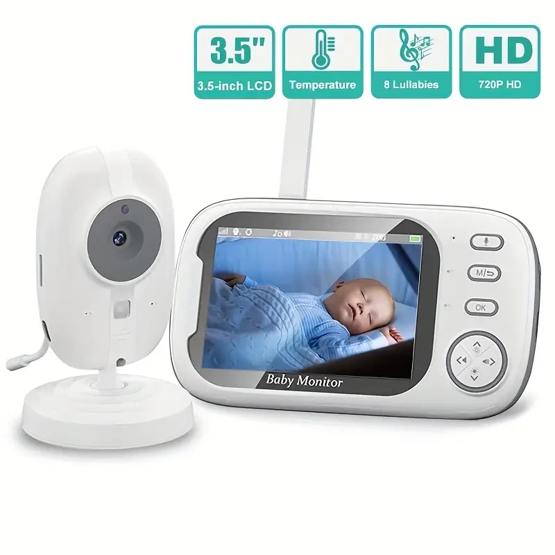 720P Baby Monitor – Wireless Video Monitor with Temperature Alert and Night Vision
