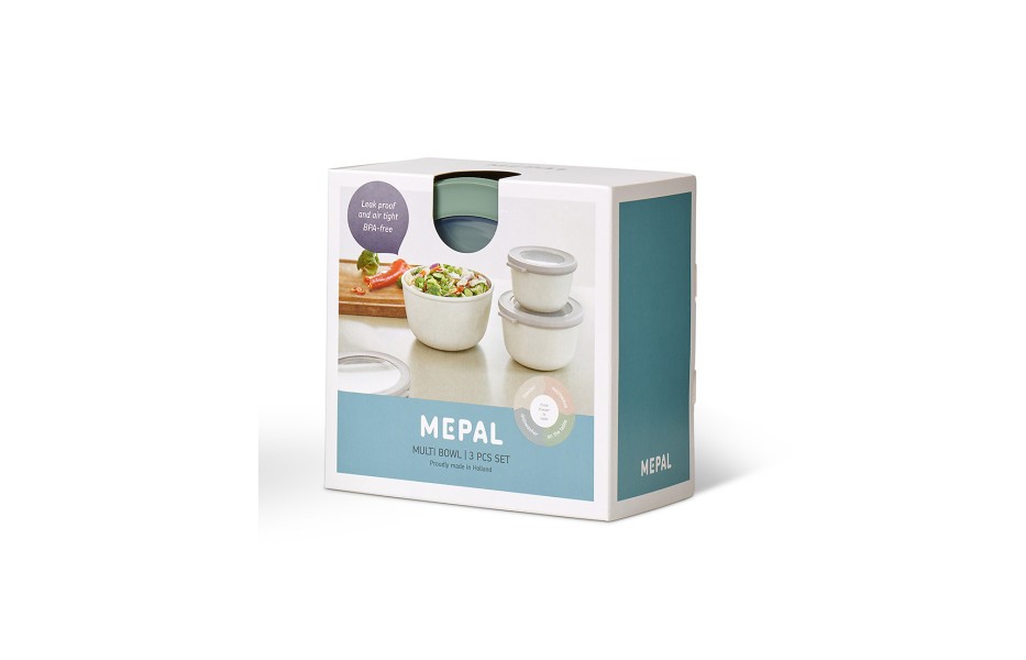 Cirqula Round 3-Piece Large Set Nordic Sage - Mepal