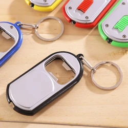 Household LED Bottle Opener Keychain Light Gifts