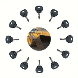 8pcs Heavy Equipment Key Set for Bomag Rollers & Compactors