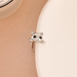 European And American Cute Cat Retro Fashion Minority Design Simple Cute Animal Earrings For Women